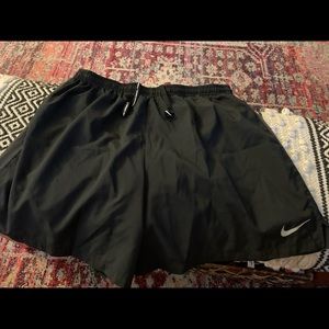 Black Men’s Dri Fit Nike Running Shorts - Large